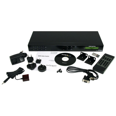 StarTech.com 4 Port 4 Input 4 Output HDMI Matrix Switch 1920 x 1200