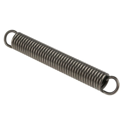 RS PRO Steel Extension Spring, 87.2mm x 12mm