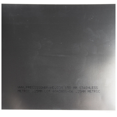 Steel Shim, 1.25m x 150mm x 0.25mm