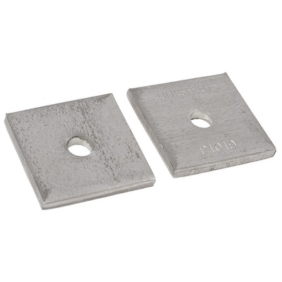 Stainless Steel Square Bracket 1 Hole, 9mm Holes, 41.3 x 41.3mm