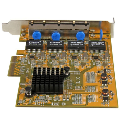 Startech 4 Port PCIe RJ45 Network Card, 10/100/1000Mbit/s