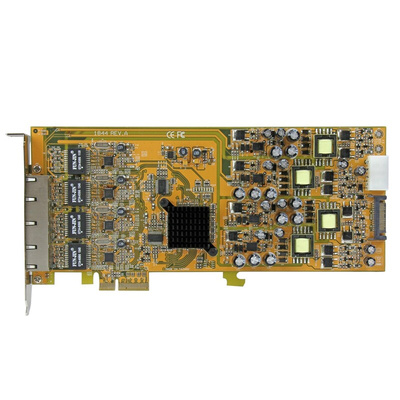 Startech 4 Port PCIe RJ45 Network Card, 10/100/1000Mbit/s