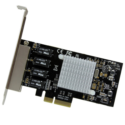 Startech 4 Port PCIe RJ45 Network Card, 10/100/1000Mbit/s