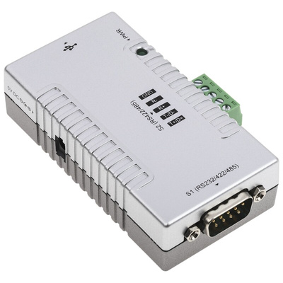 StarTech.com RS232, RS422, RS485 USB A Male to DB-9 Male Interface Converter