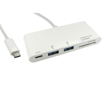 RS PRO 2 Port USB 3.0 USB C  Hub, USB Powered