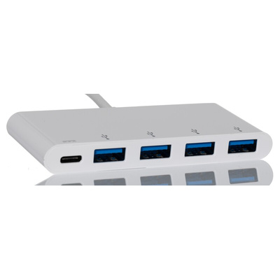 RS PRO 4 Port USB 3.0 USB C  Hub, USB Powered