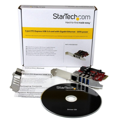 StarTech.com 3 Port USB A PCI USB 3.0  Card