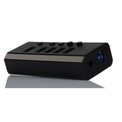 RS PRO 1 Port USB 3.0 USB A  Hub, Mains Plug Powered, 115 x 47 x 25mm