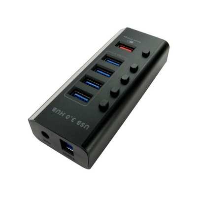 RS PRO 4 Port USB 3.0 USB A  Hub, 115 x 45 x 25mm