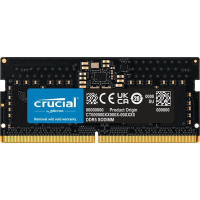 Crucial 8 GB DDR5 Laptop RAM, 4800MHz, SODIMM