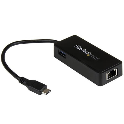 StarTech.com USB 3.2 USB 3.2 Type-C Male to RJ45 Female Interface Adapter