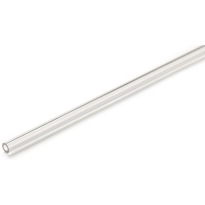 RS PRO Clear Round Acrylic Tube, 1m x 13mm OD x 10mm ID