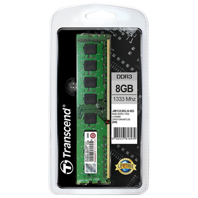 Transcend 8 GB DDR3 Desktop RAM, 1333MHz, DIMM, 1.5V