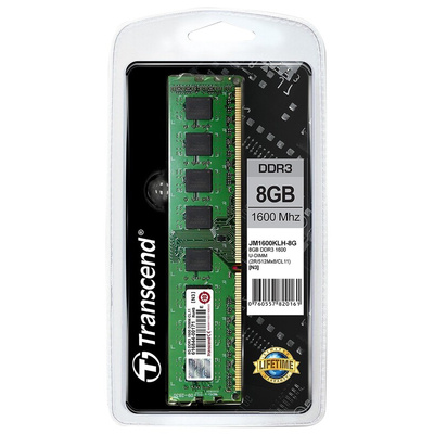 Transcend 8 GB DDR3 Laptop RAM, 1600MHz, SODIMM, 1.5V