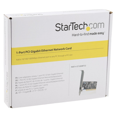 StarTech.com 1 Port PCI RJ45 Network Card, 10/100/1000Mbit/s