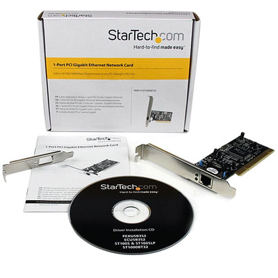 StarTech.com 1 Port PCI RJ45 Network Card, 10/100/1000Mbit/s