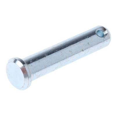 1-1/2in Bright Zinc Plated Steel Clevis Pin, 5/16in Diameter