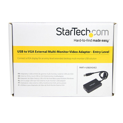 StarTech.com USB A to VGA Adapter, USB 2.0, 1 Supported Display(s) - 1600 x 1200