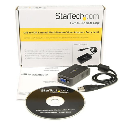 StarTech.com USB A to VGA Adapter, USB 2.0, 1 Supported Display(s) - 1600 x 1200