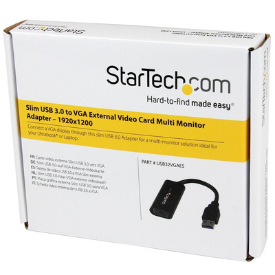 StarTech.com USB A to VGA Adapter, USB 3.0, 1 Supported Display(s) - 1920 x 1200