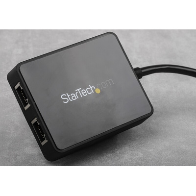 StarTech.com 2 Port USB Ethernet Adapter USB 3.0 USB A to RJ45 10/100/1000Mbit/s Network Speed