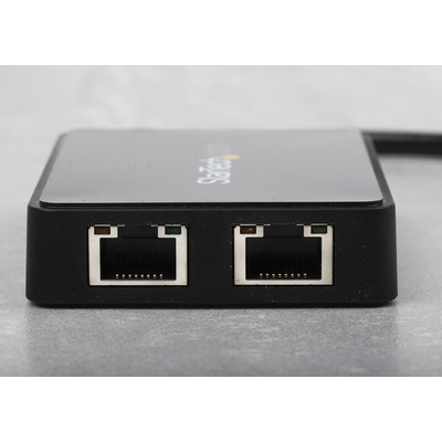 StarTech.com 2 Port USB Ethernet Adapter USB 3.0 USB A to RJ45 10/100/1000Mbit/s Network Speed