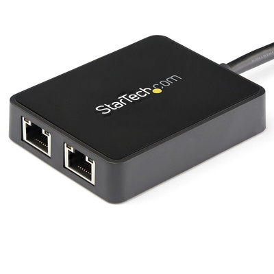 StarTech.com 2 Port USB Ethernet Adapter USB 3.0 USB A to RJ45 10/100/1000Mbit/s Network Speed