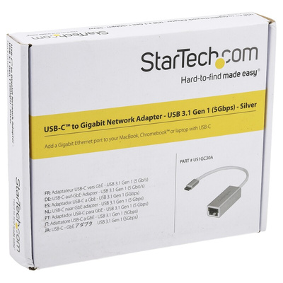 Startech USB Ethernet Adapter USB 3.1 USB C to RJ45 10/100/1000Mbit/s Network Speed