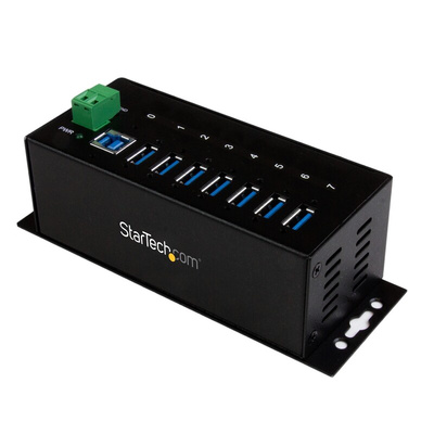 StarTech.com 7 Port USB 3.0 USB A  Hub, Terminal Connector Powered, 145 x 54 x 45mm