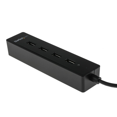 StarTech.com 4 Port USB 3.0 USB A  Hub, USB Powered, 137 x 30 x 22mm
