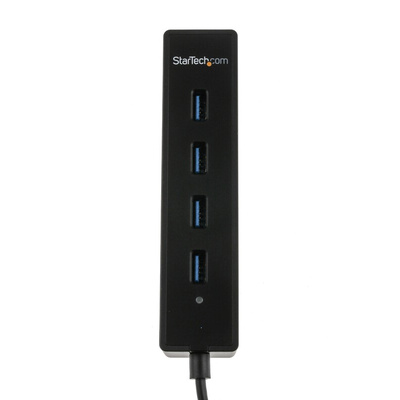 StarTech.com 4 Port USB 3.0 USB A  Hub, USB Powered, 137 x 30 x 22mm
