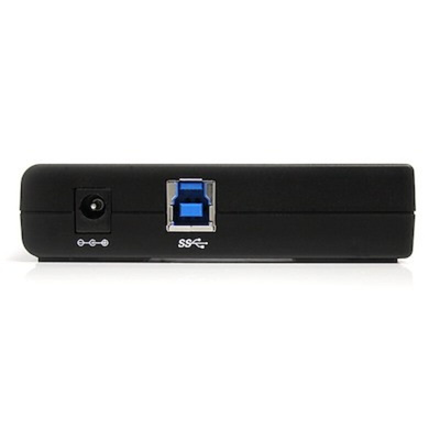 StarTech.com 4 Port USB 3.0 USB A  Hub, AC Adapter - UK Plug Powered, 95 x 68 x 23mm