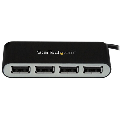 StarTech.com 4 Port USB 2.0 USB A  Hub, USB Bus Powered, 82 x 27 x 15mm