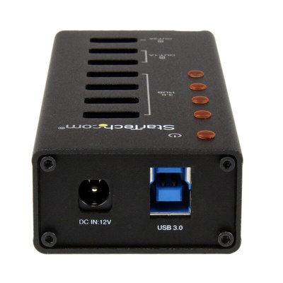 StarTech.com 4 Port USB 3.0 USB A  Hub, AC Adapter Powered, 110 x 45 x 24mm