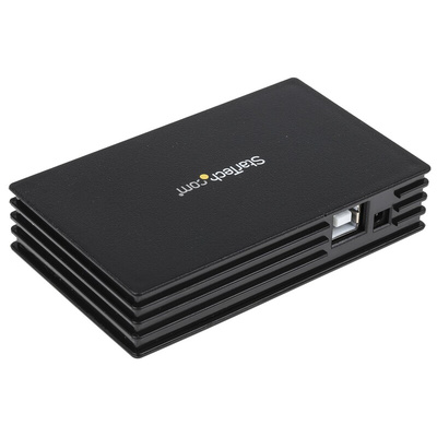 StarTech.com 4 Port USB 2.0 USB A  Hub, AC Adapter - UK Plug Powered, 100 x 60 x 20mm