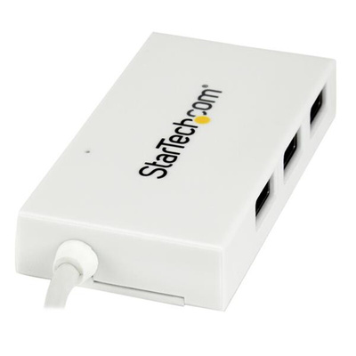 StarTech.com 4 Port USB 3.0 USB A, USB C  Hub, USB Powered, 75 x 40 x 13mm