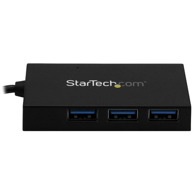 StarTech.com 4 Port USB 3.0 USB A, USB C  Hub, AC Adapter Powered, 38 x 74 x 13mm