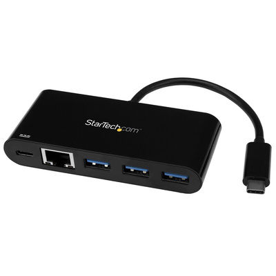 StarTech.com 3 Port USB 3.0 USB A, USB C  Hub, USB Powered, 95 x 41 x 17mm