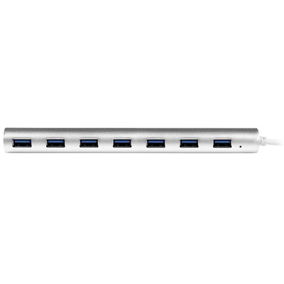 StarTech.com 7 Port USB 3.0 USB A  Hub, AC Adapter Powered, 183 x 37 x 18mm
