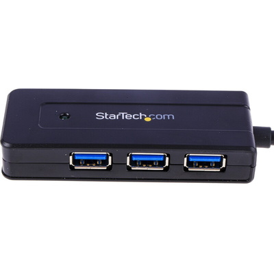 StarTech.com 4 Port USB 3.0 USB A  Hub, AC Adapter Powered, 292 x 35 x 15mm