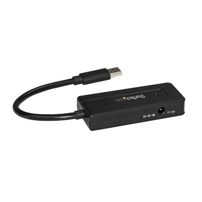 StarTech.com 4 Port USB 3.0 USB A  Hub, AC Adapter Powered, 292 x 35 x 15mm