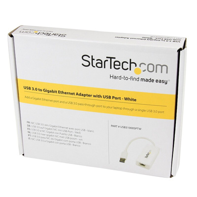 Startech USB Ethernet Adapter USB 3.0 USB A to RJ45 10/100/1000Mbit/s Network Speed