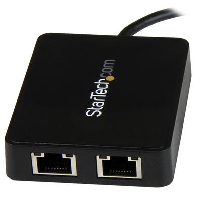 Startech 2 Port USB Ethernet Adapter USB 3.0 USB A to RJ45 2 Gbit/s, 5 Gbit/s Network Speed