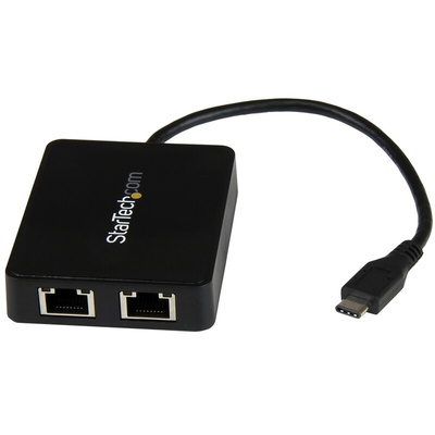 Startech 2 Port USB Ethernet Adapter USB 3.0 USB A to RJ45 2 Gbit/s, 5 Gbit/s Network Speed