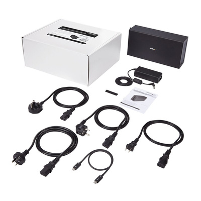 StarTech.com 2 Port Thunderbolt 3 USB 3.1 USB C Thunderbolt 3 Hub, AC Adapter Powered, 280 x 142 x 82mm