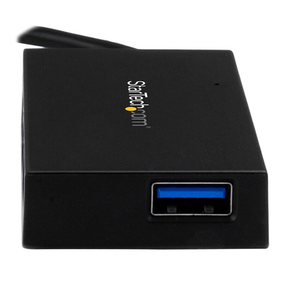StarTech.com 4 Port USB 3.0 USB A  Hub, USB Powered, 39 mm x 74 mm x 1.3cm