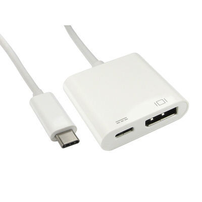 RS PRO USB C to DisplayPort Adapter Cable, 1 Supported Display(s) - 4K