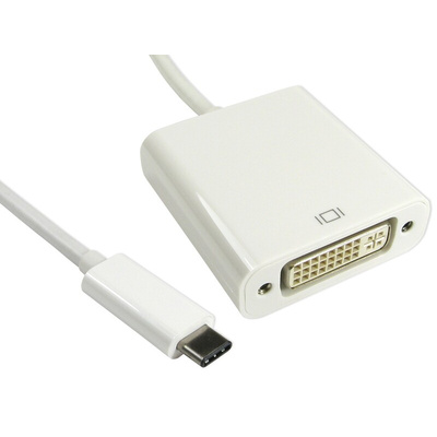 RS PRO USB C to DVI Adapter Cable, 1 Supported Display(s) - 1080p