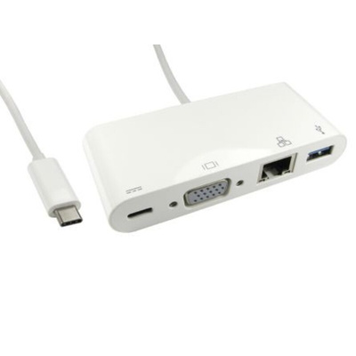 RS PRO USB C to VGA Adapter, USB 3.1, 1 Supported Display(s)