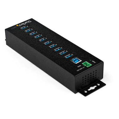 StarTech.com 10 Port USB 3.0 USB A, USB B  Hub, AC Adapter Powered, 190 x 295 x 70mm